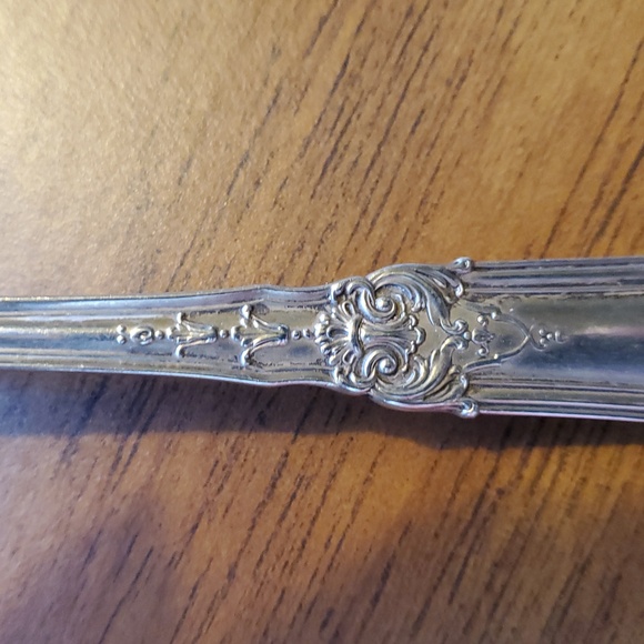 Antique Gorham Silver Albermarle Sterling Serving Spoon 8 3/4 Inches - Picture 3 of 9